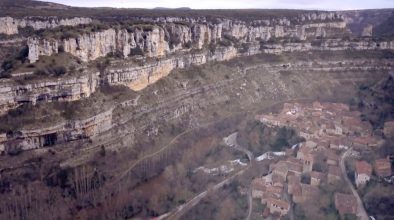Vista aérea Orbaneja del Castillo